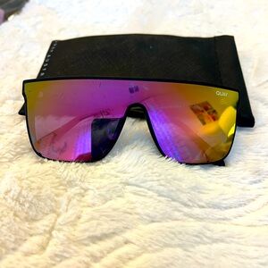 Quay Pink Mirror Sunglasses